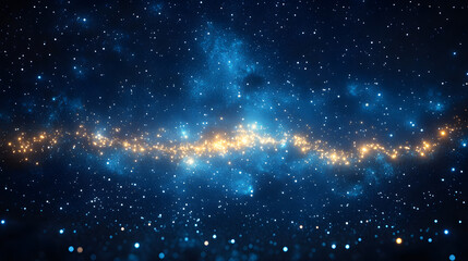 illuminated constellation in a night sky with sparkling white stars and dark cosmic backdrop