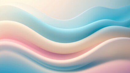 Poster - Colorful Abstract Gradient with Blurred Wavy Background