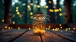 © NFTNexus - Fireflies glowing in a jar situated in a tree fort