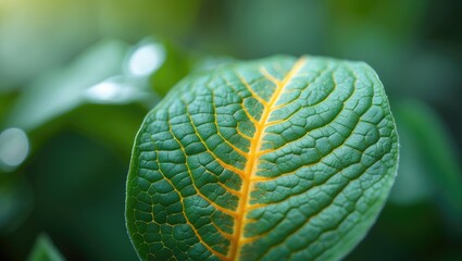 Poster - Detailed view of leaves highlighting garden foliage texture