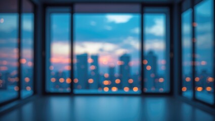 Poster - Contemporary Apartment Scene Featuring Blurry Background and Natural Lighting