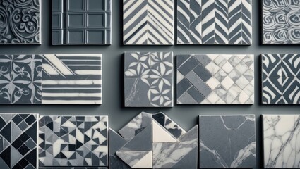 Poster - Natural Marble Surface Design on Ceramic Floor and Wall Tiles for Slab Marble Background in High Resolution