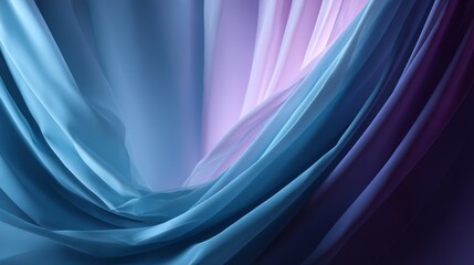 Poster - Smooth ultraviolet gradient transitions into rich indigo, featuring a soft glow and textured surface, providing an abstract backdrop with ample copy space on the right