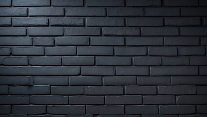 Poster - Random pattern of dark gray bricks for wall construction