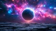© alfrian sutria - Stunning Cosmic Planet and Galaxy Wallpaper in 4K