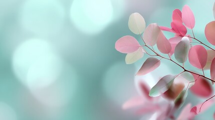 Aufkleber - Delicate pastel sunlight filters through dreamy foliage, casting an ethereal glow with vibrant bokeh that invites tranquility and reflection in nature