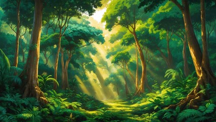 Aufkleber - Serrapilheira Covering Forest Floor in the Amazon Jungle