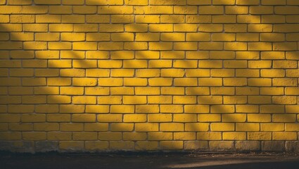 Aufkleber - Yellow brick wall design texture
