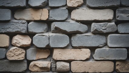 Aufkleber - Closeup of weathered brick wall showing textured surface and architectural character