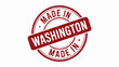 © pascal - Made in Washington Red Circular Distressed Stamp