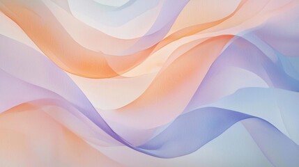Poster - Flowing patterns of pastel hues blend seamlessly, evoking tranquility and softness. This soothing backdrop is ideal for artistic projects, presentations, or digital media