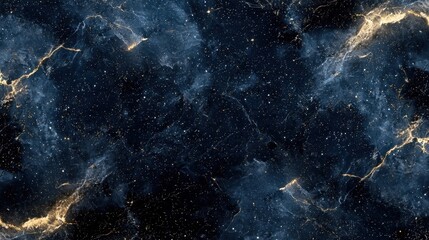 Poster - A stunning view of the universe showcasing a deep cosmic expanse illuminated by thousands of stars. Swirling galaxies create a mesmerizing pattern against a dark backdrop