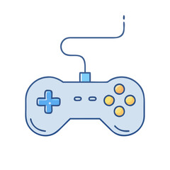Fototapete - Gamepad gaming controller console joystick game player video games play entertainment device technology