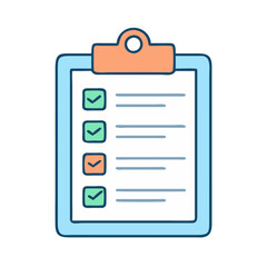 Poster - Checklist clipboard task management to do list planning organization project management work flow