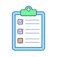 Poster - Checklist clipboard task list check mark survey form to do list planning organization project management