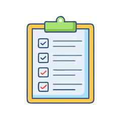 Poster - Checklist clipboard task management list to do list survey form checkmark tick mark planning form