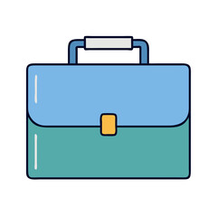 Poster - Portfolio briefcase business case document bag leather bag office bag work bag file bag blue bag