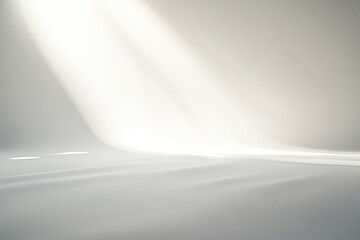 Poster - Delicate water flow reflecting soft light in a serene indoor setting during the early morning hours
