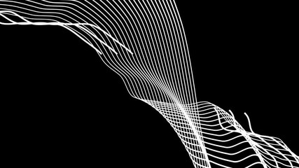 Poster - abstract green light rays, dynamic energy flow, vibrant luminous strokes, otherworldly ethereal glow