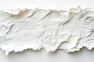 Fototapete - Artistic paper waves create a flowing texture in a minimalist design featuring soft curves and shadows in white on a neutral background