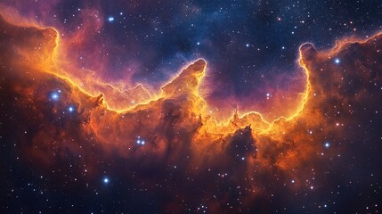 Wall Mural - exploring cosmic nebulae a stunning astronomy image in deep space celestial environment vibrant colo