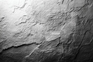 Poster - A textured slate background shows a detailed close-up of a rough, natural stone surface, with varying shades of gray and black and subtle light gradients.