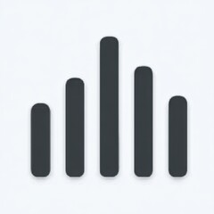 Poster - Abstract sound wave graphic with bars representing audio frequency or volume.