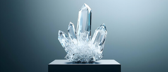 Elegant Facet Crystal Display