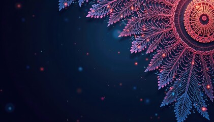 Intricate geometric lace overlay on dark background, form, macro