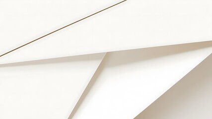 Poster - Abstract composition of white paper planes with subtle shadows and a minimalist aesthetic