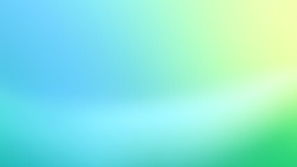 Poster - Abstract soft gradients of blue green and yellow colors background smooth blends illustration