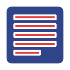 Poster - Digital content representation with blue, white, and red layout design