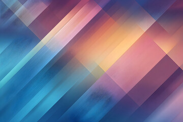 Poster - Abstract geometric design with vibrant diagonal stripes.