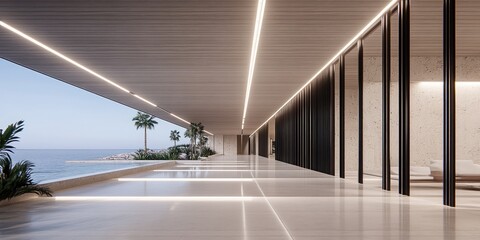 Wall Mural - Modern Coastal Entryway