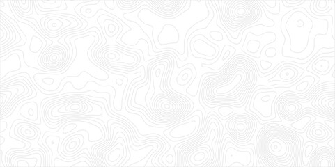 Poster - Abstract background with topographic map white background. The stylized height of the topographic map contour in black lines. gradient multicolor wave curve lines banner background design.
