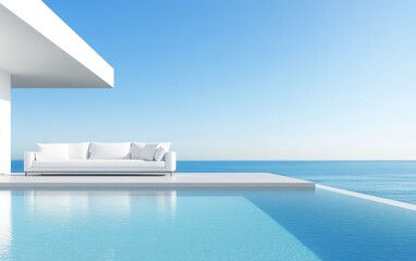Wall Mural - Modern Seaside Relaxation