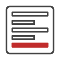 Poster - Structured form interface with prominent call to action button design element