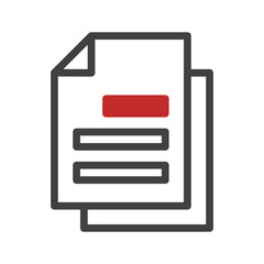 Poster - Stacked document icon suggesting data management or record keeping illustration