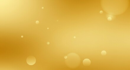 Poster - Abstract Golden Background with Floating Circles and Gradient Effect