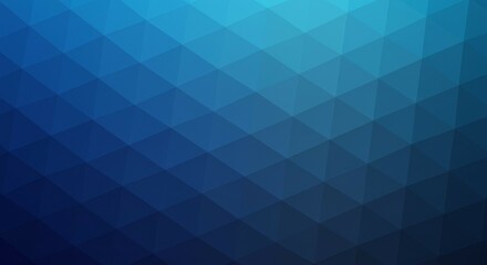 Aufkleber - Abstract Blue Gradient Geometric Pattern Background
