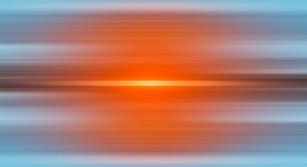 Poster - Abstract Light Painting with Orange and Blue Hues