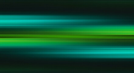 Poster - Abstract Green and Teal Light Streaks Background