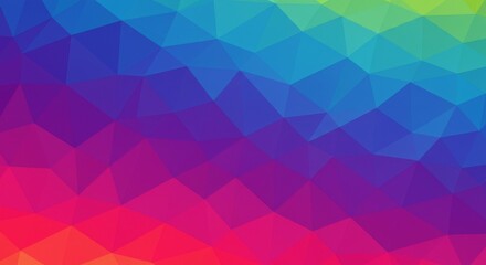 Poster - Abstract Polygon Background with Vibrant Gradients