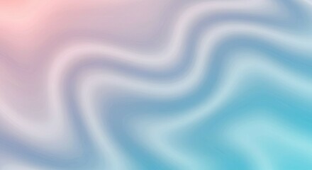 Poster - Wavy Gradient Abstract Background with Pastel Colors for Design