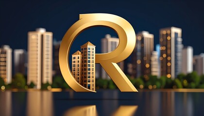 Poster - A golden letter 