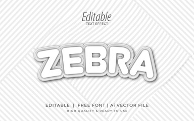 Poster - black and white editable text effect. creative promotion banner