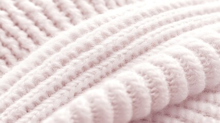 Poster - Delicate pink knit texture with a soft, inviting, and slightly blurred effect