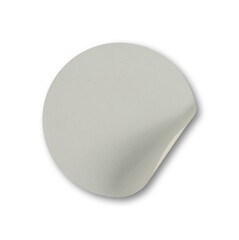Poster - round glued sticker isolated