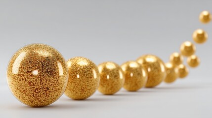 Poster - Gold bars representing precious metals long-hold return curve icon concept for elegant investment strategies