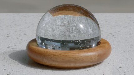 Poster - glass symbolizing predictive wealth frame concept for foresight-based planning and economic strategy